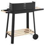 Grillwagen Ari Schwarz - Metall - 86 x 78 x 30 cm