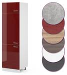 Armoire pour frigo R-Line 30491 Bordeaux brillant - Blanc