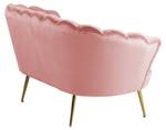 Muschelsofa Omurtag Pink - Textil - 136 x 78 x 77 cm