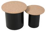 Beistelltisch CORK 2er Set Braun - Holzwerkstoff - 50 x 45 x 50 cm