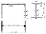 Motorisierter Tischlift Table 2009112 Weiß - Metall - 72 x 16 x 82 cm