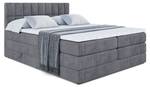 Boxspringbett MIAMI KING Steingrau - Breite: 180 cm