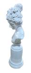 Wei脽 Skulptur Frau Marmoroptik