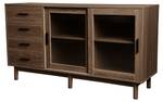 Sideboard XIANG AGD65 Braun - Holzwerkstoff - Massivholz - 40 x 76 x 140 cm