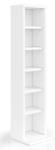 Étagère à CD Blanc - Bois manufacturé - 21 x 92 x 20 cm