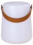 Lampe Bristol Weiß - Kunststoff - Holz teilmassiv - 17 x 21 x 17 cm