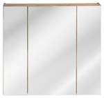 Armoires de toilette CAPRI MC80 3D Beige - Bois manufacturé - Matière plastique - 80 x 75 x 16 cm