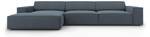 Ecksofa JODIE 4 Sitzplätze Blau