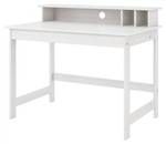 Schreibtisch aus weiß gebeizter Kiefer Weiß - Holz teilmassiv - 76 x 69 x 110 cm