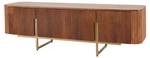 TV Board GATSBY Braun - Massivholz - Holzart/Dekor - 160 x 50 x 42 cm