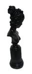 Schwarz Marmoroptik Skulptur Frau