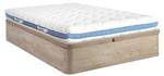 Matratzen-Bettgestell-Set AIRMEMORY Beige - 140 x 190 cm