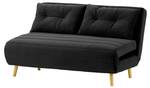 3-Sitzer Ausklappbares Sofa Flic Schwarz