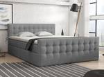 Boxspringbett Doppelbett Loures Lux Grau - Breite: 200 cm