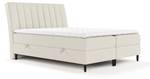 Premium Boxspringbett Merton Beige - Breite: 180 cm