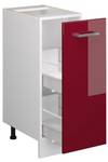 Apothekerschrank R-Line 45572 Hochglanz Bordeaux - Weiß