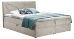 Boxspringbett TREZO 5 Beige - Breite: 126 cm