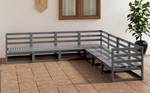 Gartenmöbel-Set Grau - Massivholz - Holzart/Dekor - 70 x 67 x 70 cm
