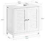 Meuble sous Vasque FRG237-II-W Blanc