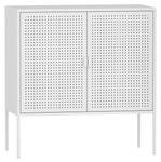 Sideboard Castelli Weiß - Metall - 80 x 83 x 40 cm