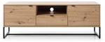 Meuble tv AMBER RTV153 2D1D Beige - Bois manufacturé - Matière plastique - 153 x 54 x 39 cm