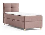 Einzelbett Boxspringbett Anter Mini Pink - Breite: 70 cm - Bettkasten links