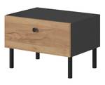Table de chevet DECO (lot de 2) Beige - Gris - Bois manufacturé - Matière plastique - 57 x 39 x 40 cm