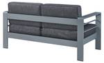 Outdoor-Sofa Avise Grau - Metall - Textil - 144 x 62 x 70 cm