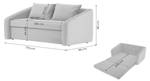 3-Sitzer Schlafsofa Alma Creme