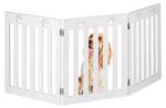 Barrière de sécurité pliable pour chien Blanc