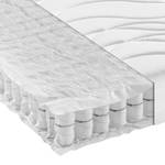 Matelas à ressorts bombés ensachés 7 zon Blanc - Textile - 90 x 22 x 200 cm