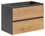 Schrank unter waschbecken MONAKO CUW80 Grau - Holzwerkstoff - 80 x 57 x 46 cm