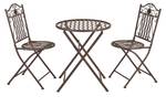 Bistro-Set Biella (3-teilig) Braun