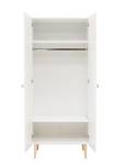 Kleiderschrank Indy Weiß - Massivholz - 80 x 190 x 50 cm