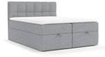 Boxspringbett Shay Grau - Breite: 160 cm