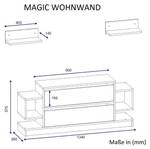Magic Wei脽 Walnuss Wohnwand