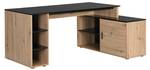 Bureau traditionnel ROMIARA Noir - Bois manufacturé - 120 x 76 x 174 cm