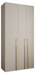 Drehtürenschrank Como 3 Beige - Gold - 120 x 40 cm