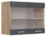 hängende Geschirrschrank R-Line 47539 Schwarz - Sonoma Eiche Trüffel Dekor