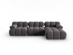 modulares Ecksofa BELLIS 4 Sitzplätze Schiefergrau