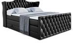 Boxspringbett VILA-Z KING Hochglanz Schwarz - Breite: 180 cm