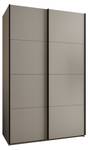 Armoire Lux 1 Beige - Noir - Largeur : 160 cm