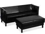 Einzelsofa 3 Personen ESPECTO Schwarz - 171 x 60 cm