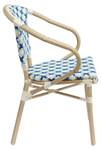 Terrassenstuhl Madeleine Blau - Rattan - 57 x 82 x 60 cm