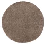 Tapis à poils longs Soho 4 Taupe - Diamètre : 80 cm