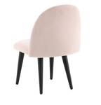 Chaise de salle à manger Velvet lot de 2 Rose foncé