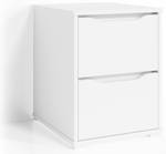 Commode Ruben 40cm blanc Blanc - Bois manufacturé - 40 x 48 x 53 cm