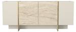 Sideboard mit Granit Optik Beige - Holzwerkstoff - 180 x 75 x 46 cm