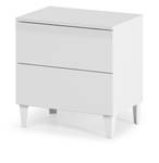 Table de chevet Nashville Blanc - Bois manufacturé - 50 x 49 x 34 cm