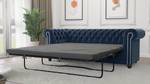 Sofa Karl 3-Sitzer Chesterfield Marineblau